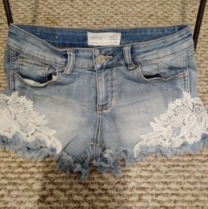 Denim shorts